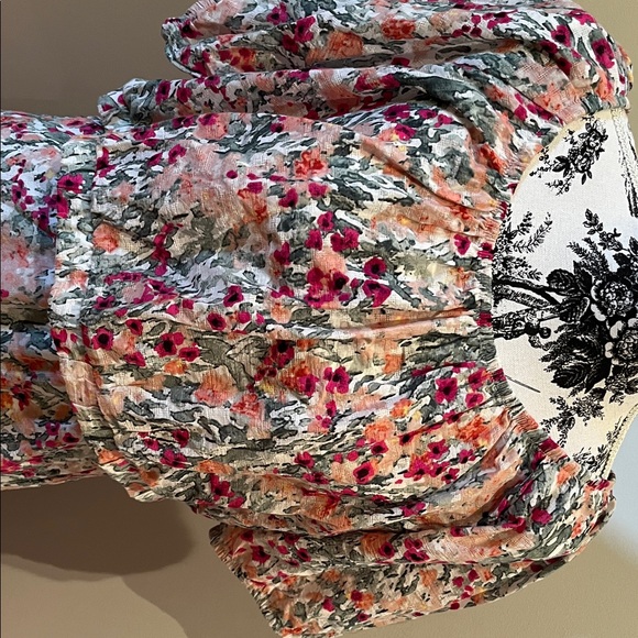 Reitmans Pink and Gray Floral Maxi Dress. Matching Separate Skirt and top - Picture 2 of 8